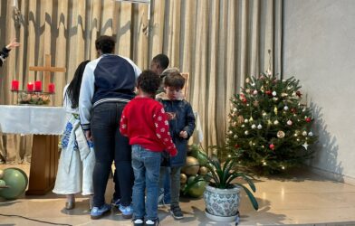Culte de noël en famille